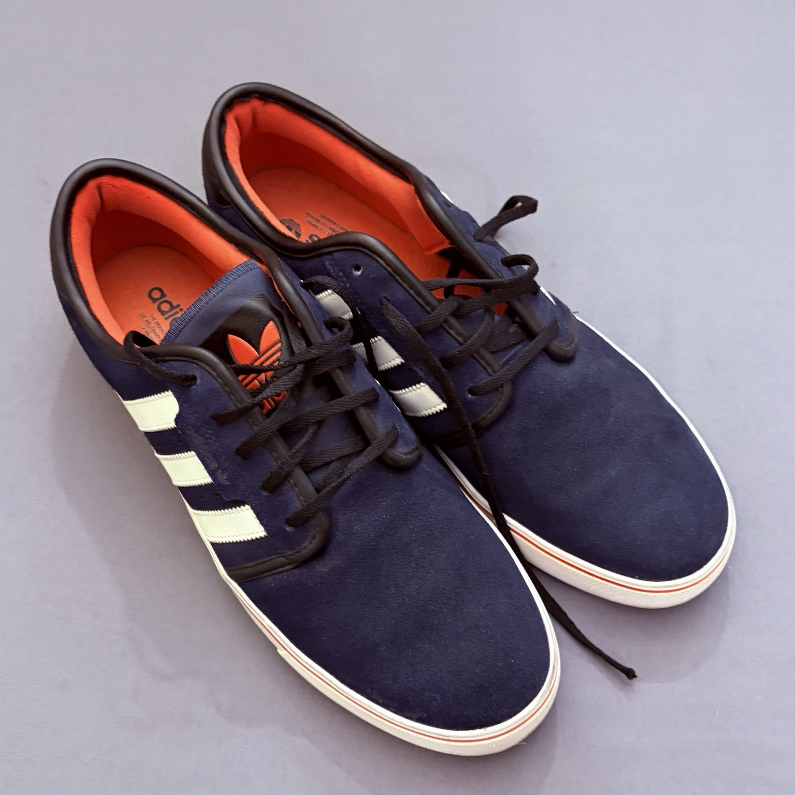 adidas Originals Seeley Size 12 Men’s Navy Suede Skate Shoes