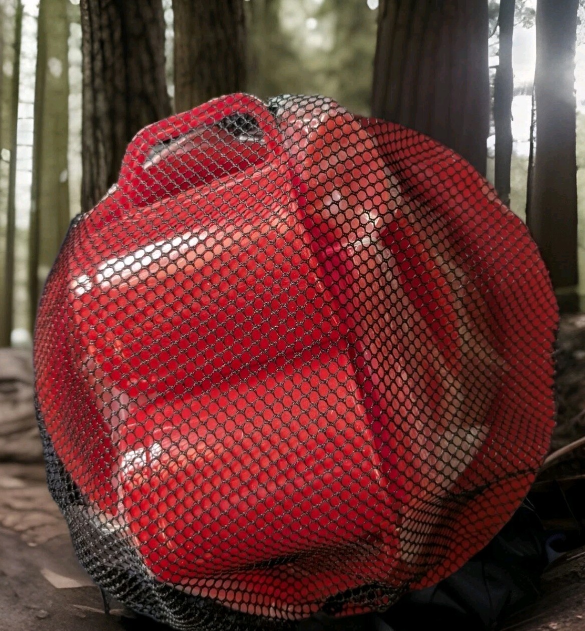 COLUMBIA 2-Person Plastic Dinner Set w/Mesh Storage Bag for Camping
