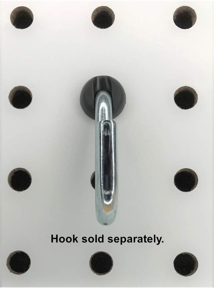 Pegboard Peg Locks 50PCS (1/4 inch, Black) 1/4 Inch, Black