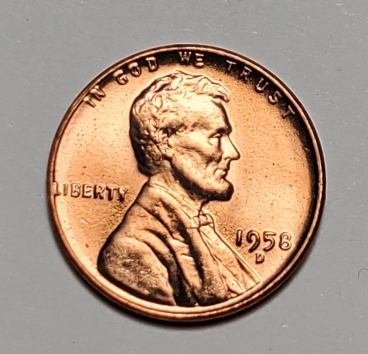 1958 D LINCOLN WHEAT PENNY UNC #P3579