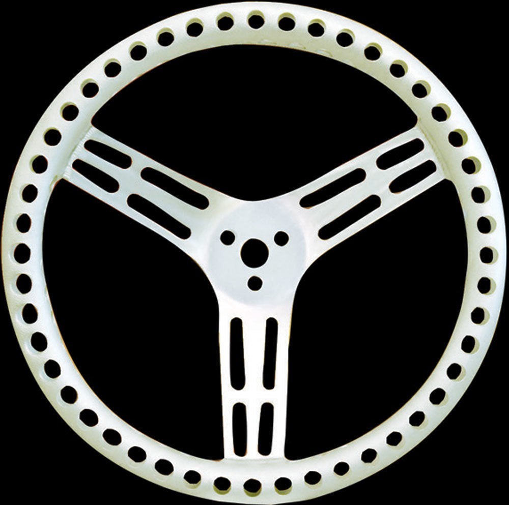 LONGACRE 52-56835 Steering Wheel 14in Dished Drilled Natural