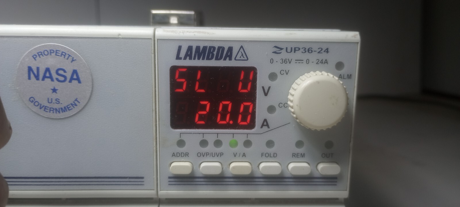 Perfect Working LAMBDA ZUP36-24 Zero Up Programmable Power Supply 0-36VDC/0-24A