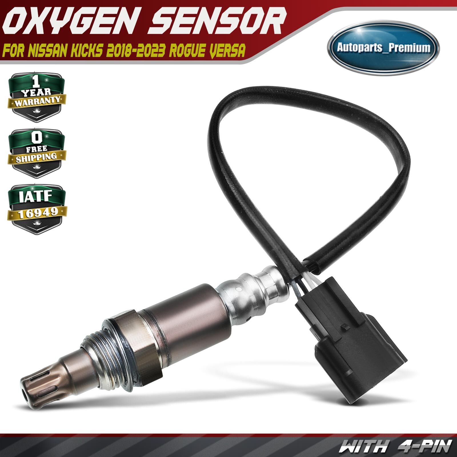 Upstream O2 Oxygen Sensor for Nissan Kicks 2018-2024 Rogue 2018-2020 Versa Note