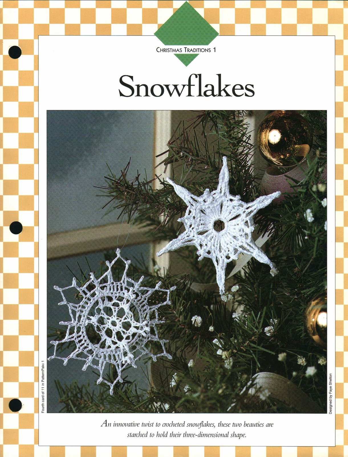 Snowflakes Ornaments - Christmas Trads 1 | Vanna Crochet Faves 85010-D
