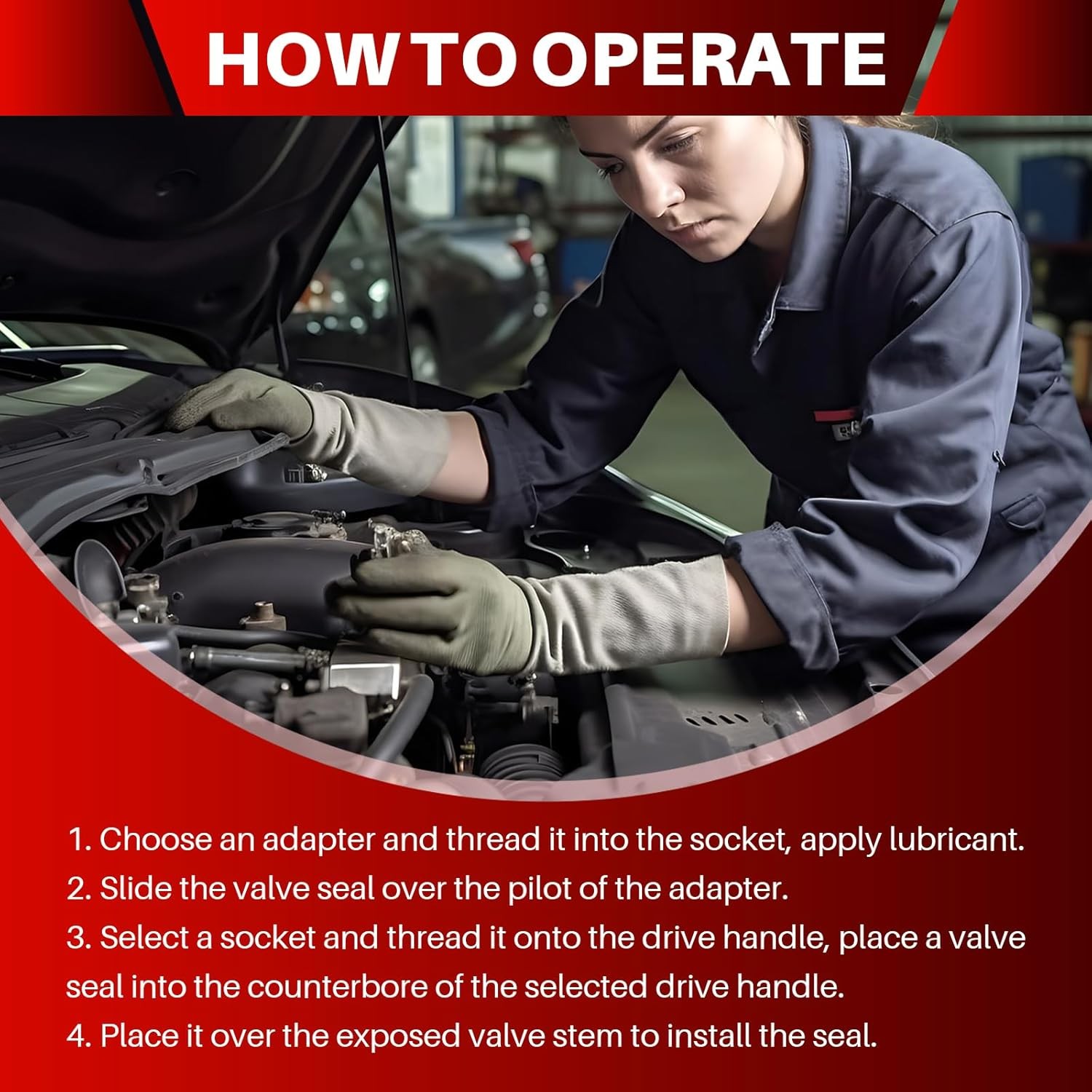 Valve Stem Seal Remover and Installer Removal Tool...