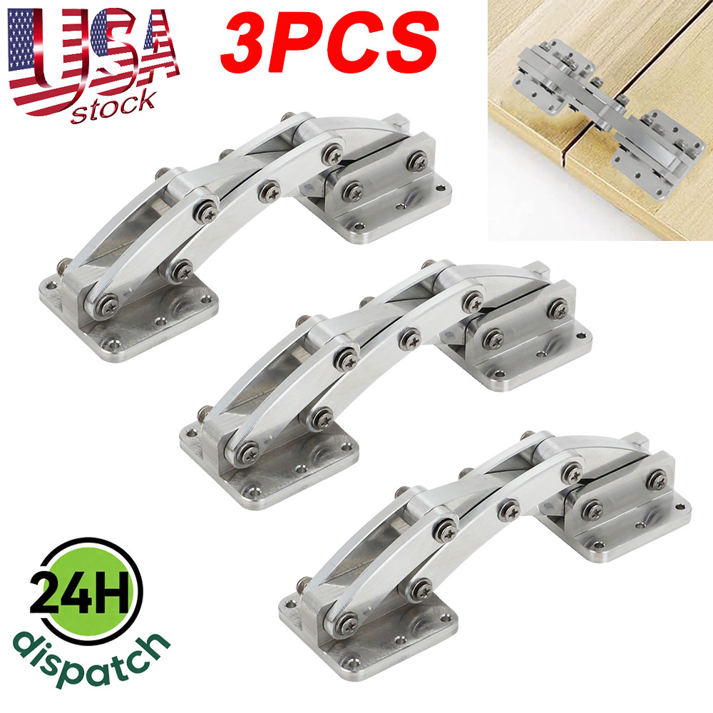 Hidden Scissor Hinge - Large - 6061 Grade Aluminum - Adjust 90 degree - 3PC - US