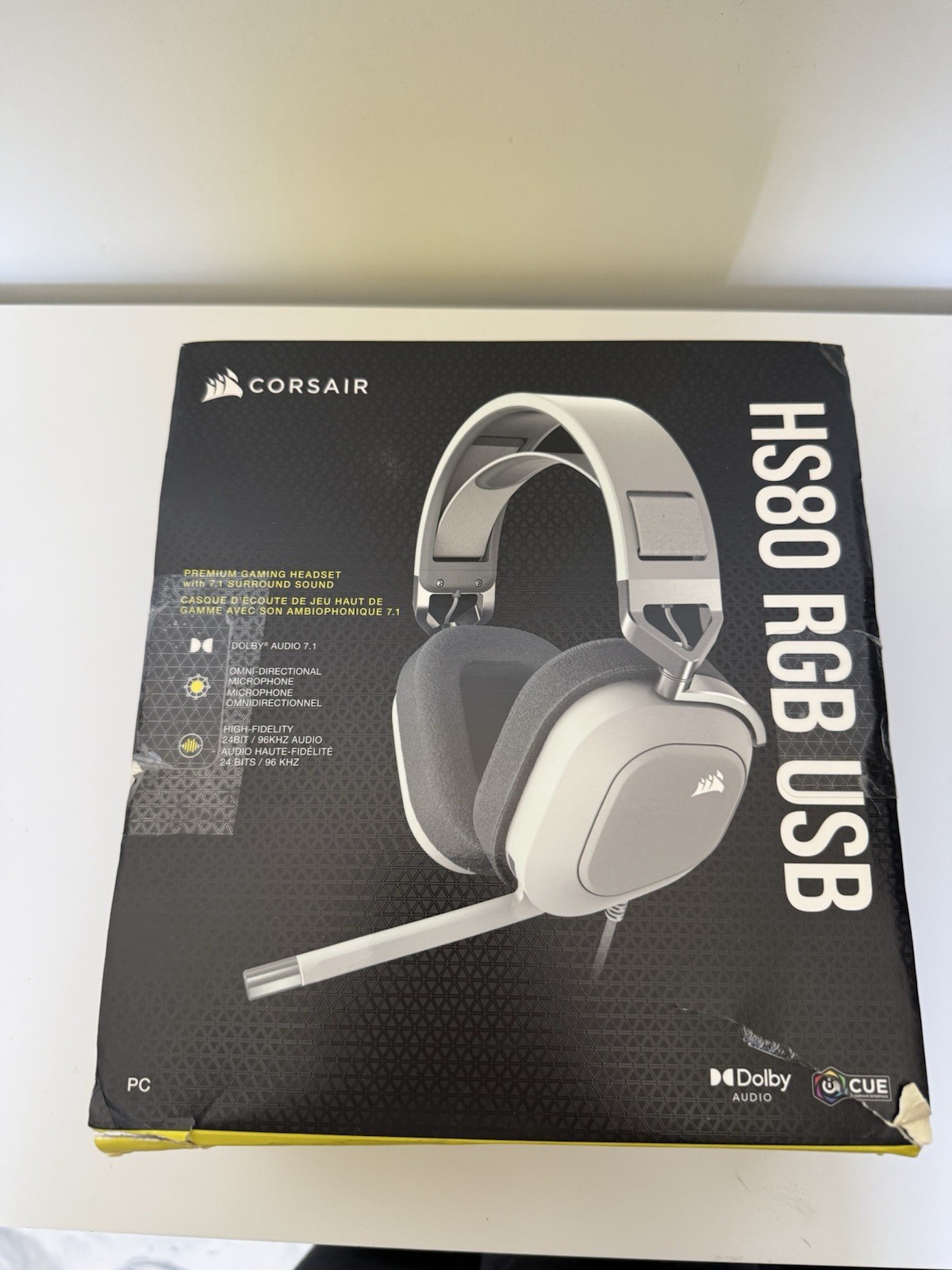 corsair hs80 rgb usb (white)