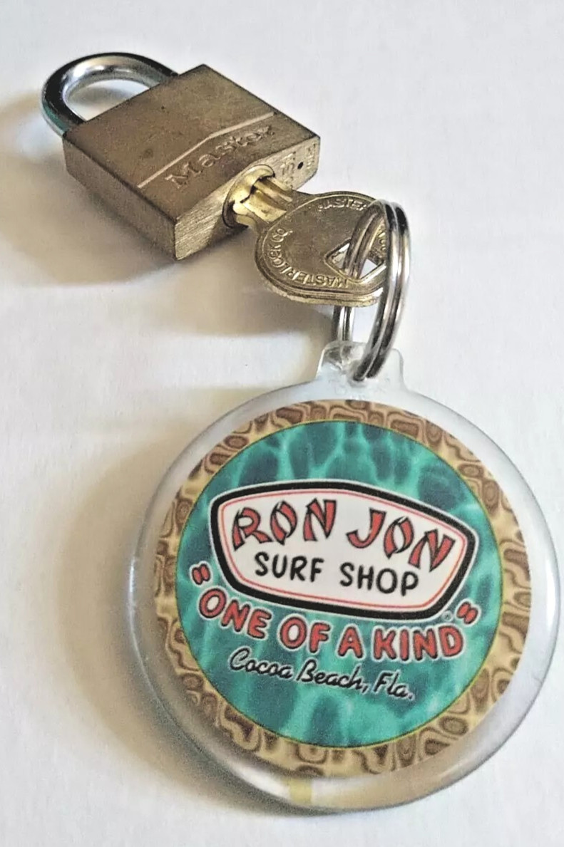 Ron-Jon Key Fob lock and key