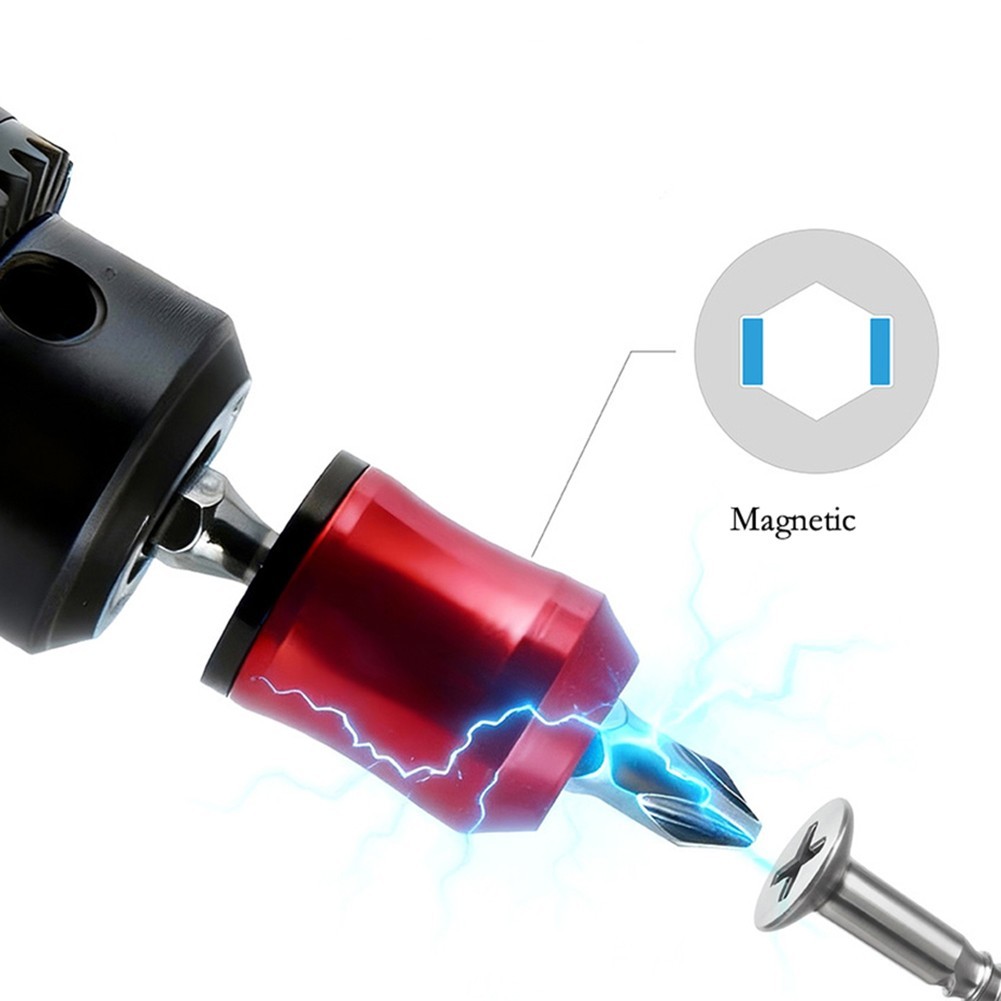 Bit Magnetizer Magnetizing Ring Locks Screws Securely Demagnetizes Bits