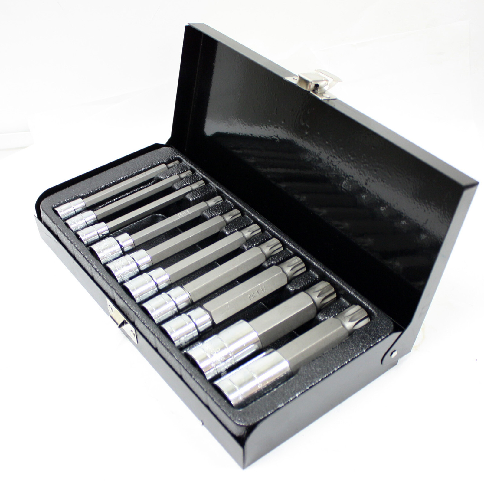 10 pc XZN Triple Square LONG Spline Socket Bit Set