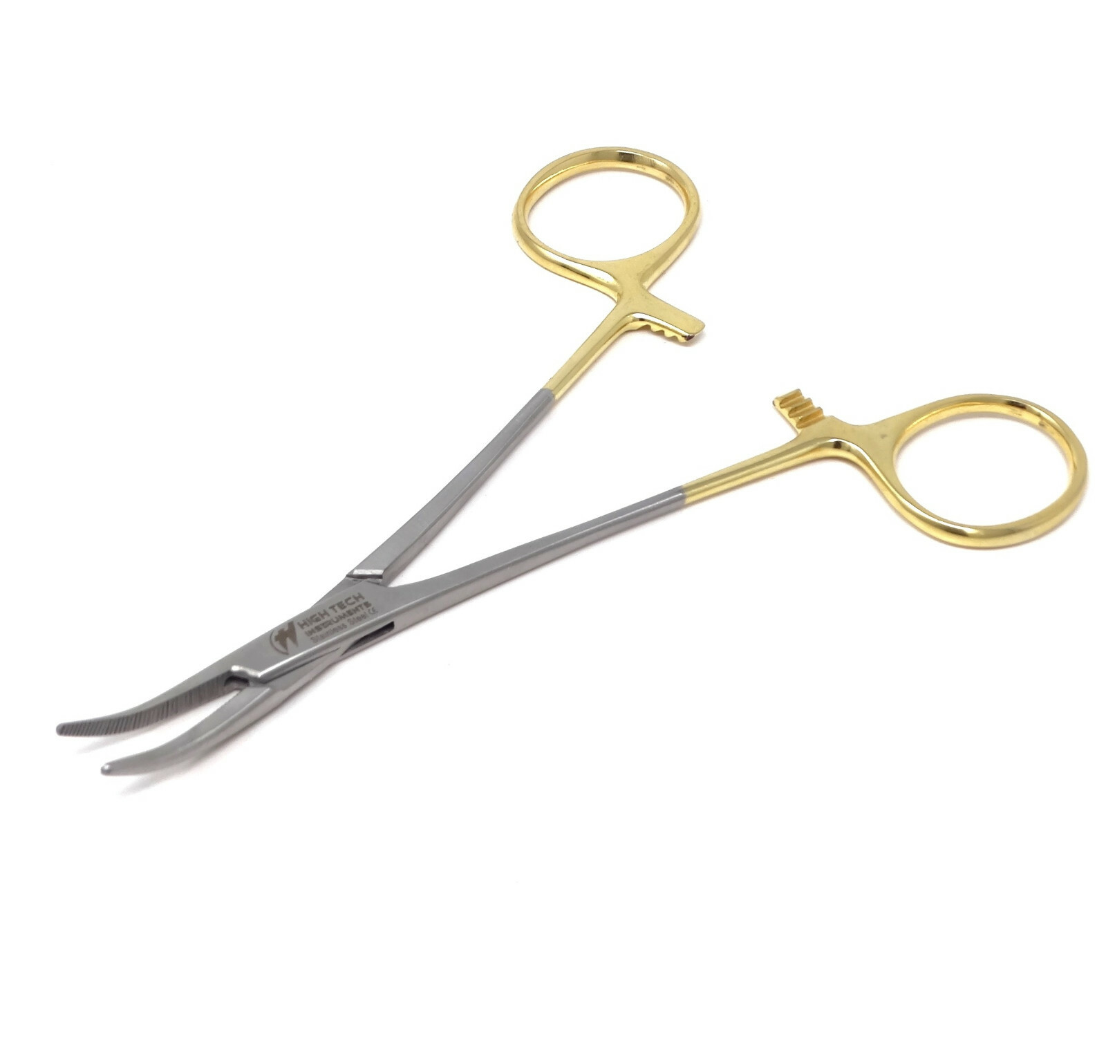 Surgical Mosquito Forceps 5" Hemostat Curved Dental Instruments Gold Handle