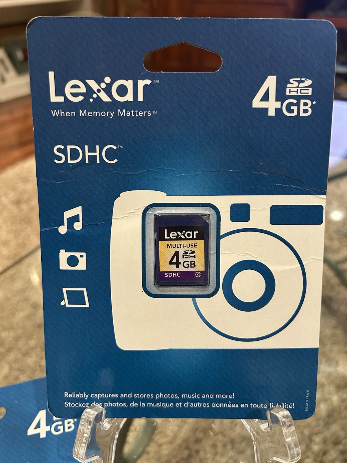NEW (2) Lexar 4GB Multi-Use Secure Digital SDHC Memory Card Factory Sealed Pkg
