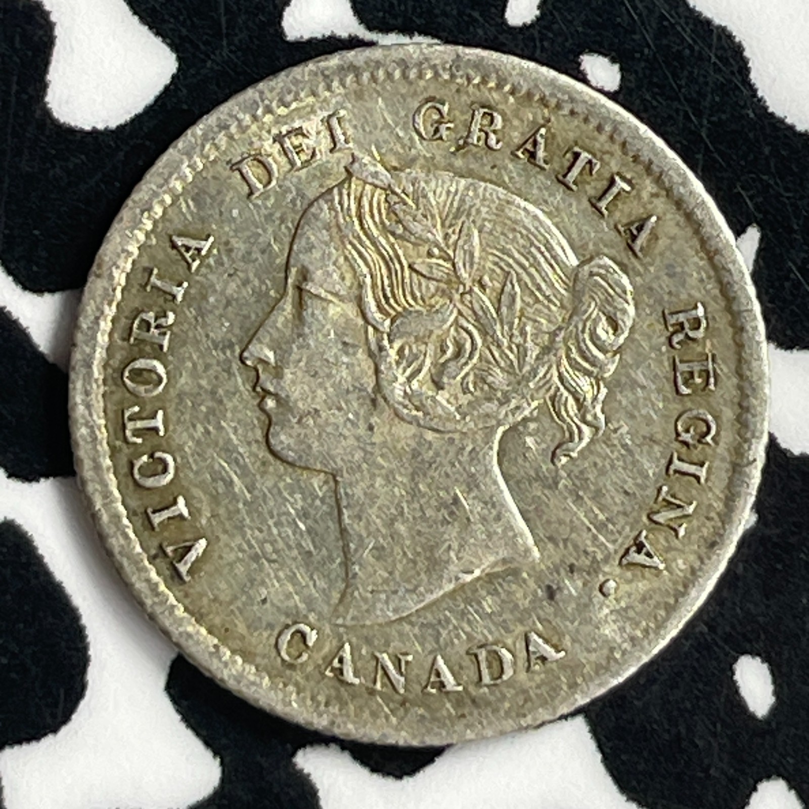 1871 Canada 5 Cents Lot#JM9681 Silver! Nice!