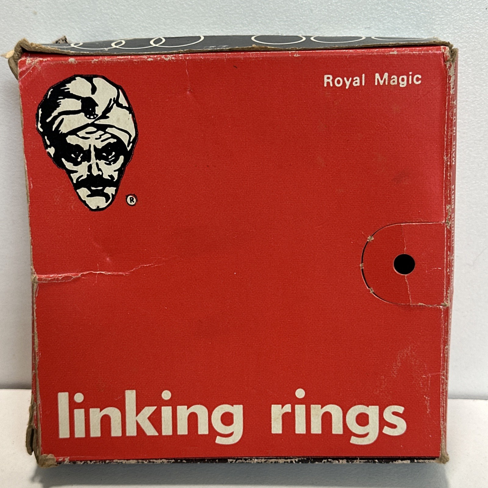 Vintage Royal Magic Linking Rings Set Of 8 Original Box Magicians Illusionist