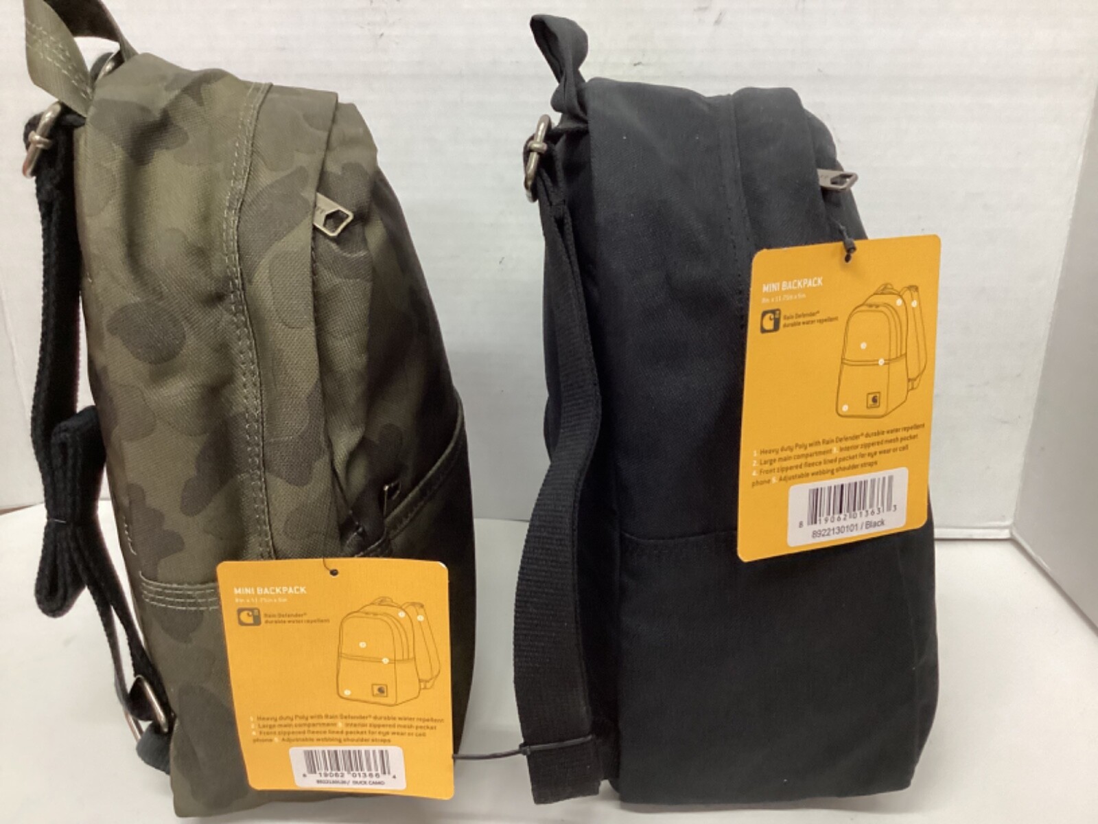 Carhartt Mini Backpack:  Duck Camo, Black, Wine