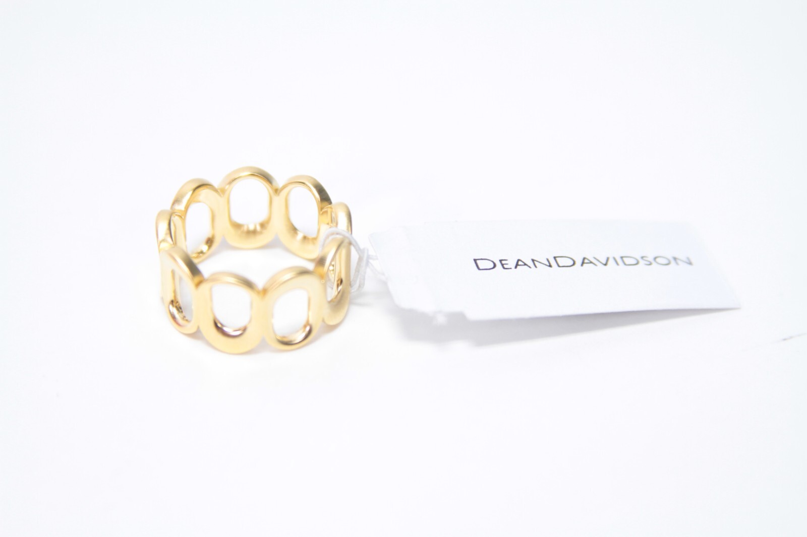 NWT Dean Davidson Crosby Link Ring Gold Size 7