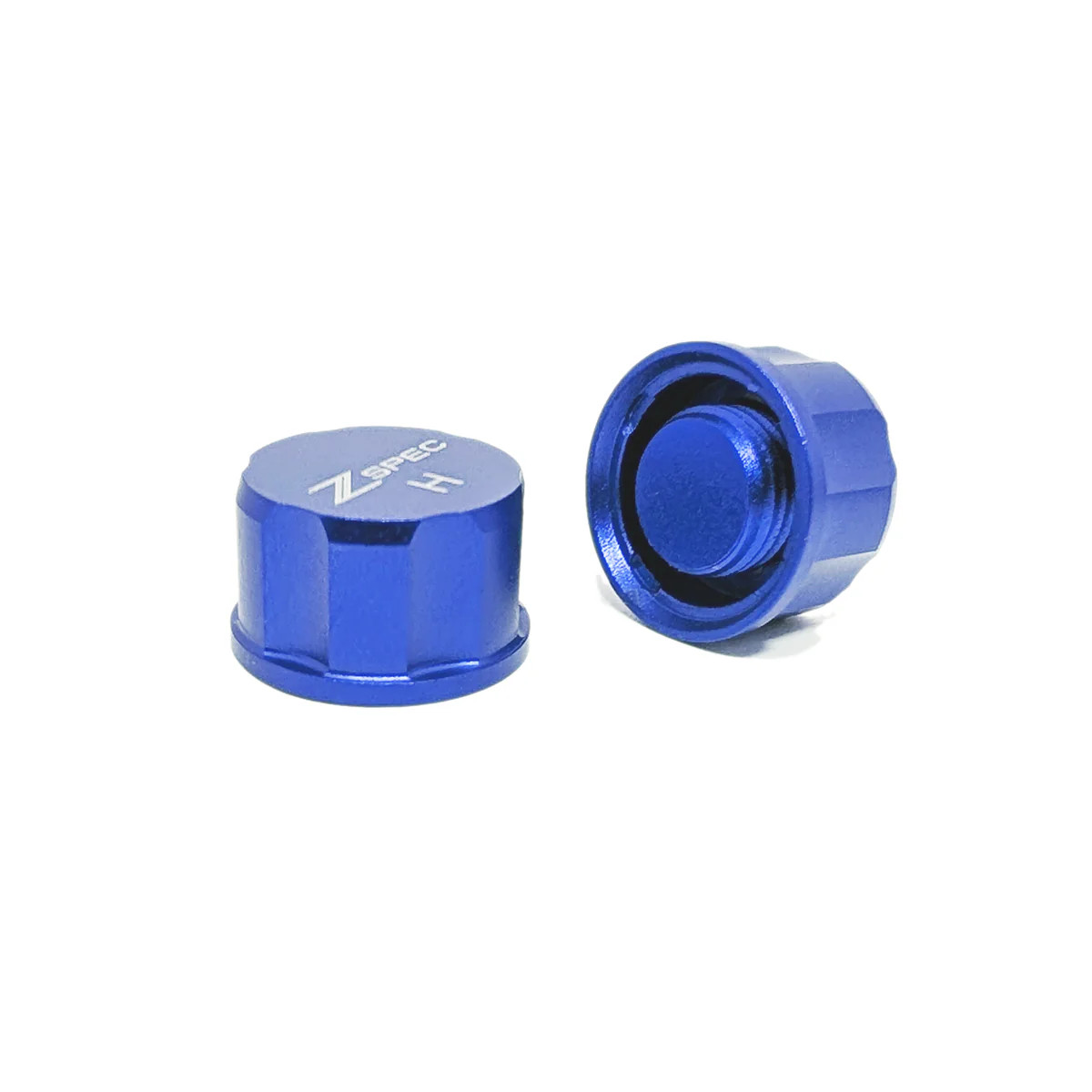 ZSPEC Billet AC Dress Up Caps Set, High & Low, for R-1234YF Systems Blue