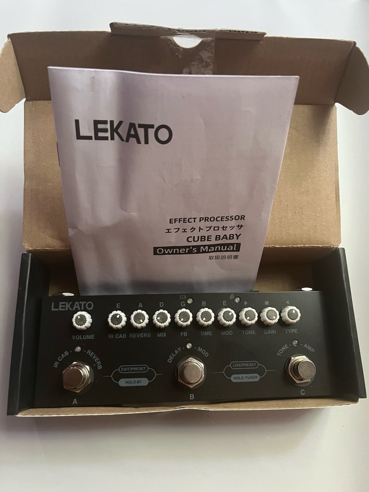 LEKATO Multi Effects Guitar Pedal w/ IR Loading 9 AMP Models For Electric Guitar