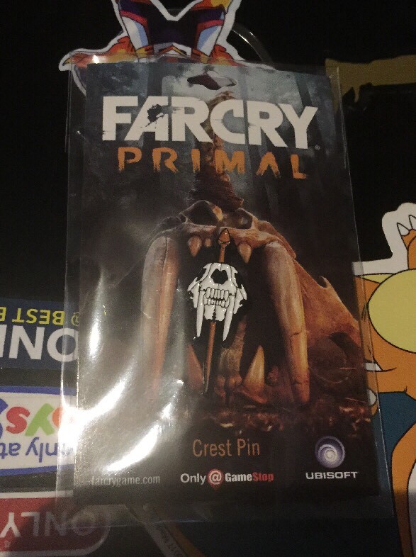 FarCry Primal Crest Pin Gamestop exclusive Sealed Promo Farcry