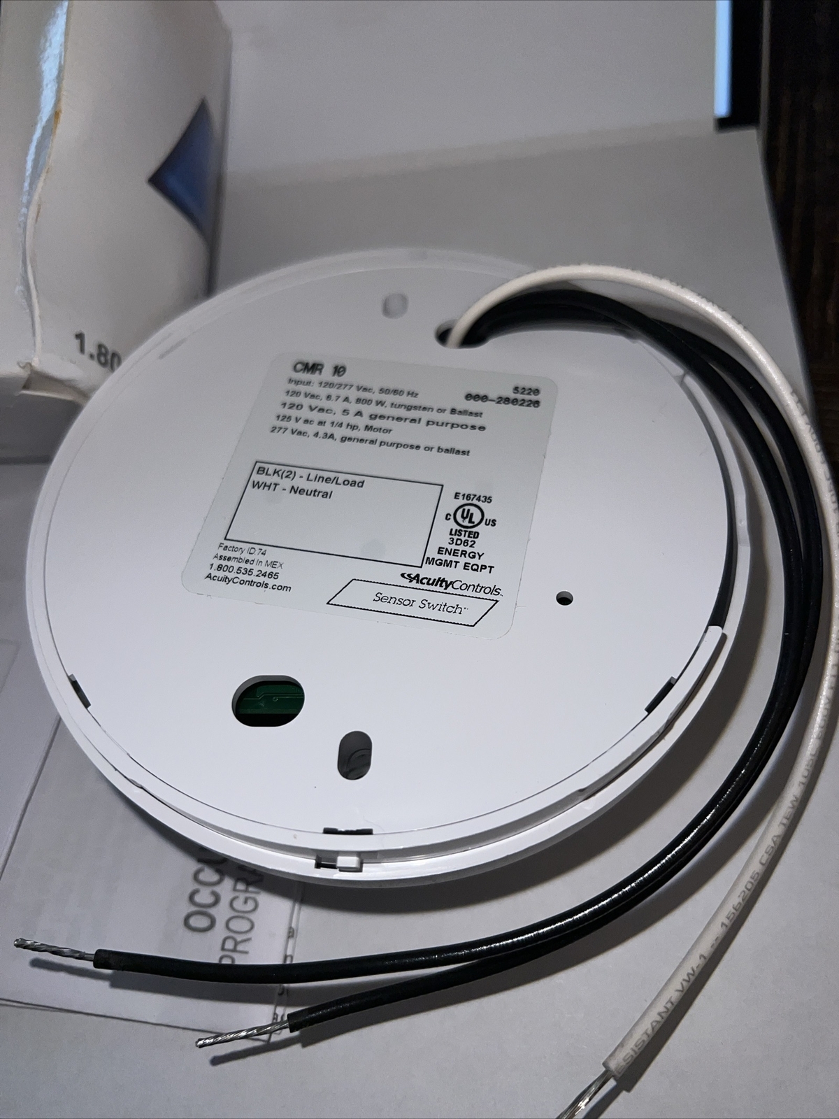 Acuity controls extended range 360 Ceiling Mount Motion Detector Sensor CMR 10