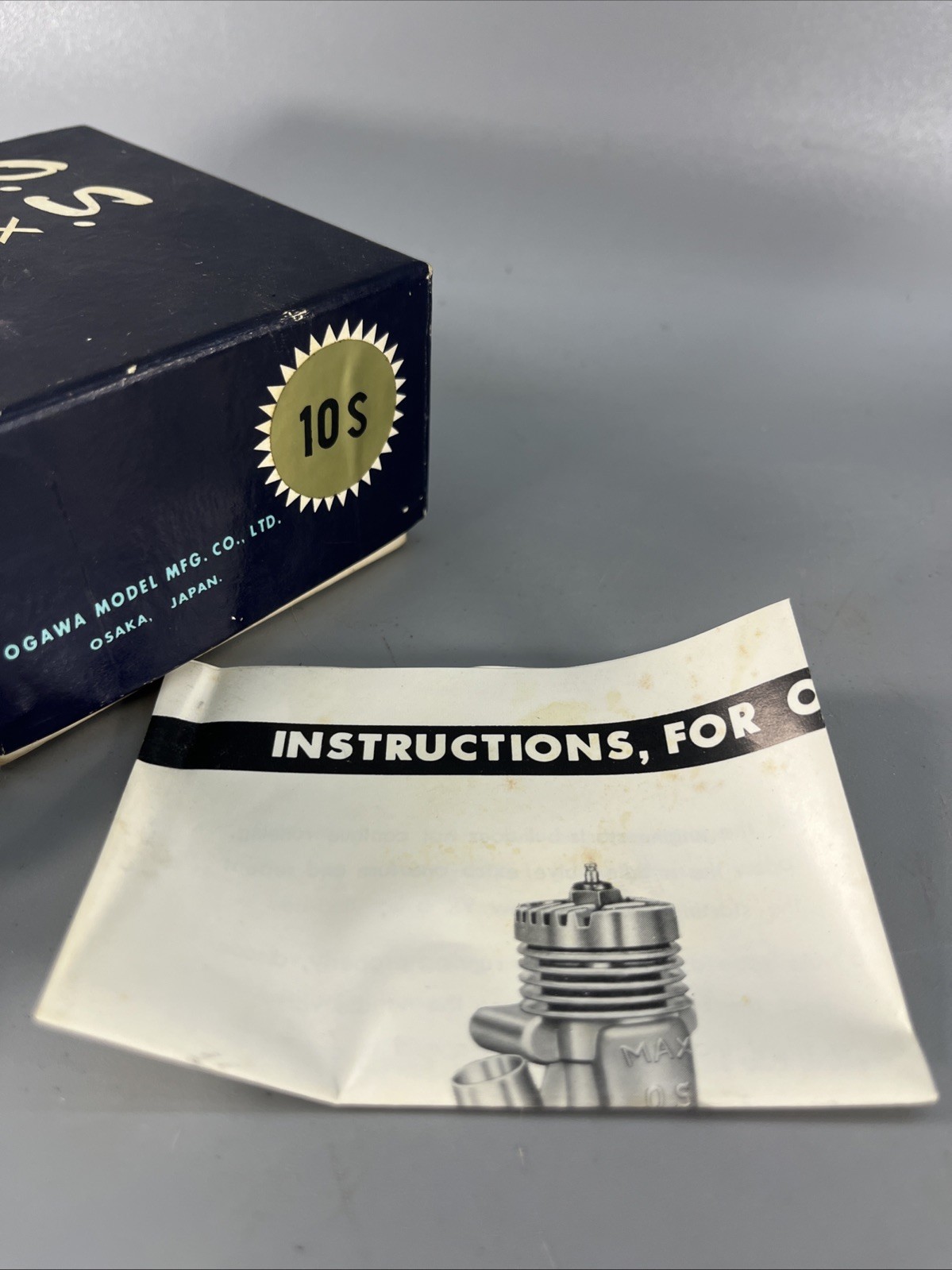 O.S MAX -10S Radio Controlled Nitro Engine Used Good Condition With Box