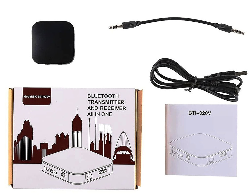 TX RX SK-BTI-020V2-in-1 Bluetooth Audio Transmitter and Bluetooth Audio Receiver