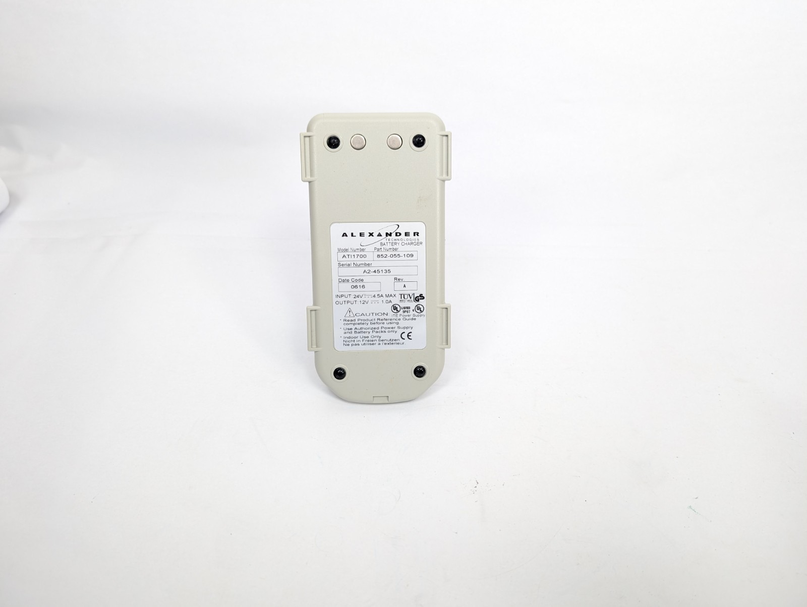 Intermec Battery Charger Adapter 852-055-109 - Model ATI1700