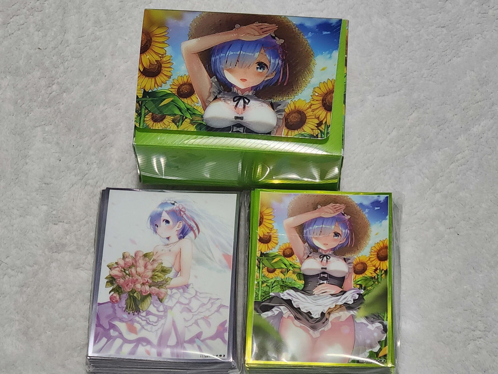 Re:Zero Starting Life in Another World Rem Anime Waifu Sleeves + Deck Box