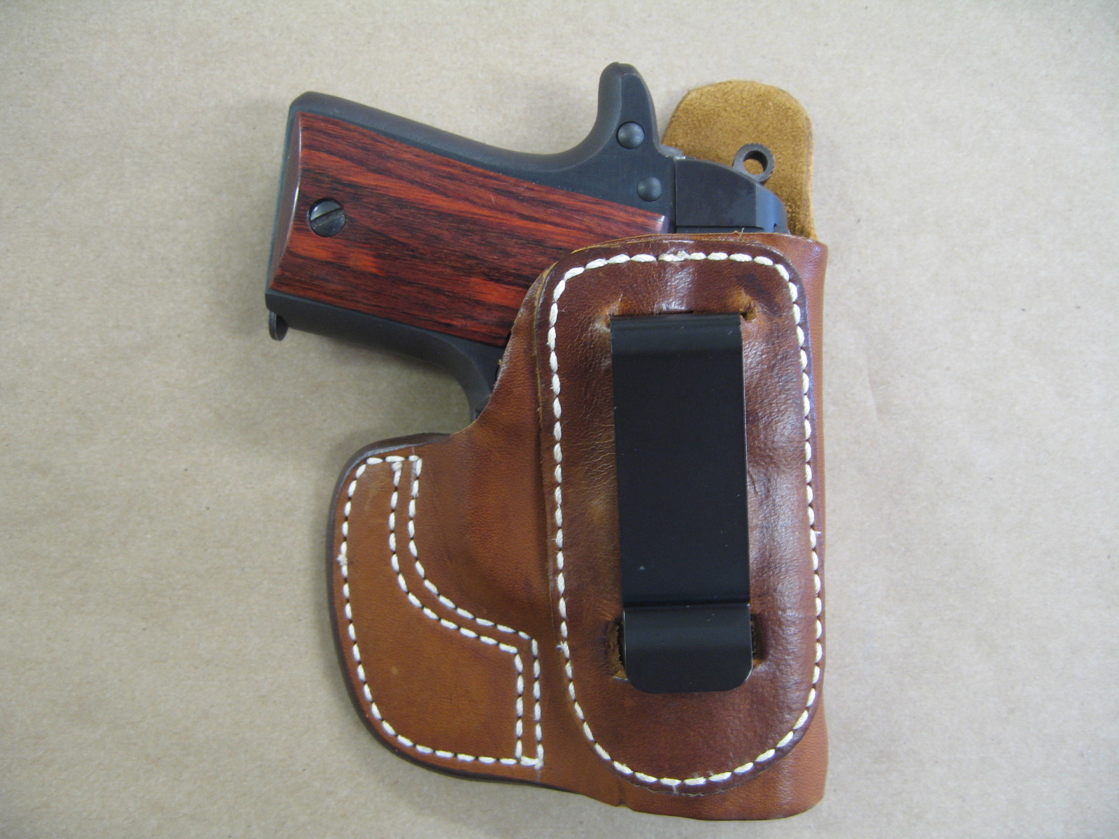 Colt Mustang IWB Molded Leather Inside Waistband Conceal Carry Holster TAN RH