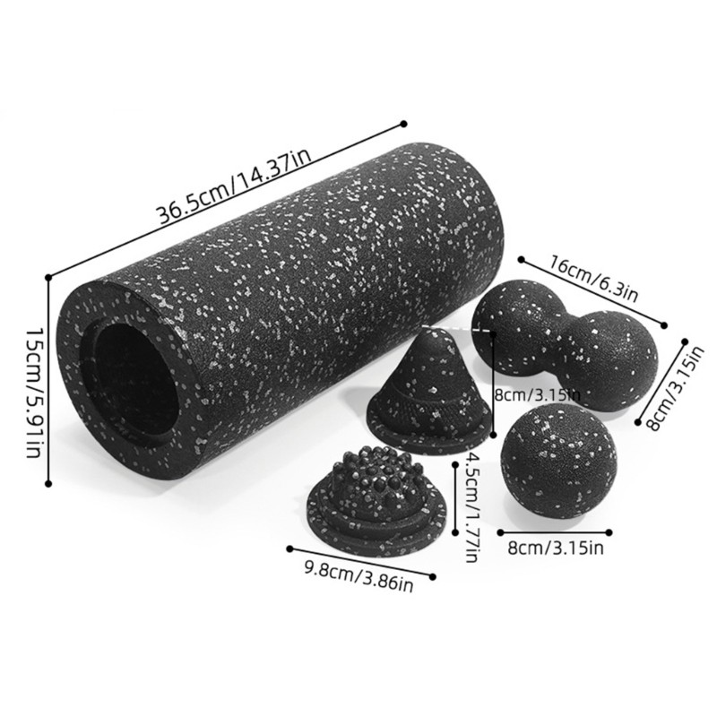 Peanut Massage Ball Round Foam Massage Rollers Deep Tissue Massager Set