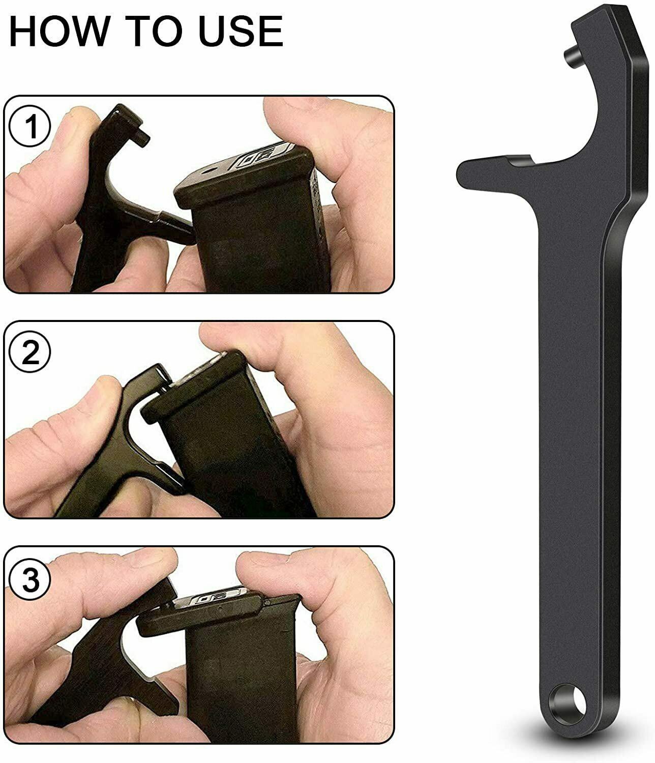 Tactical Disassembly Tool For Glock Magazine Base Plate Removal Tool Black