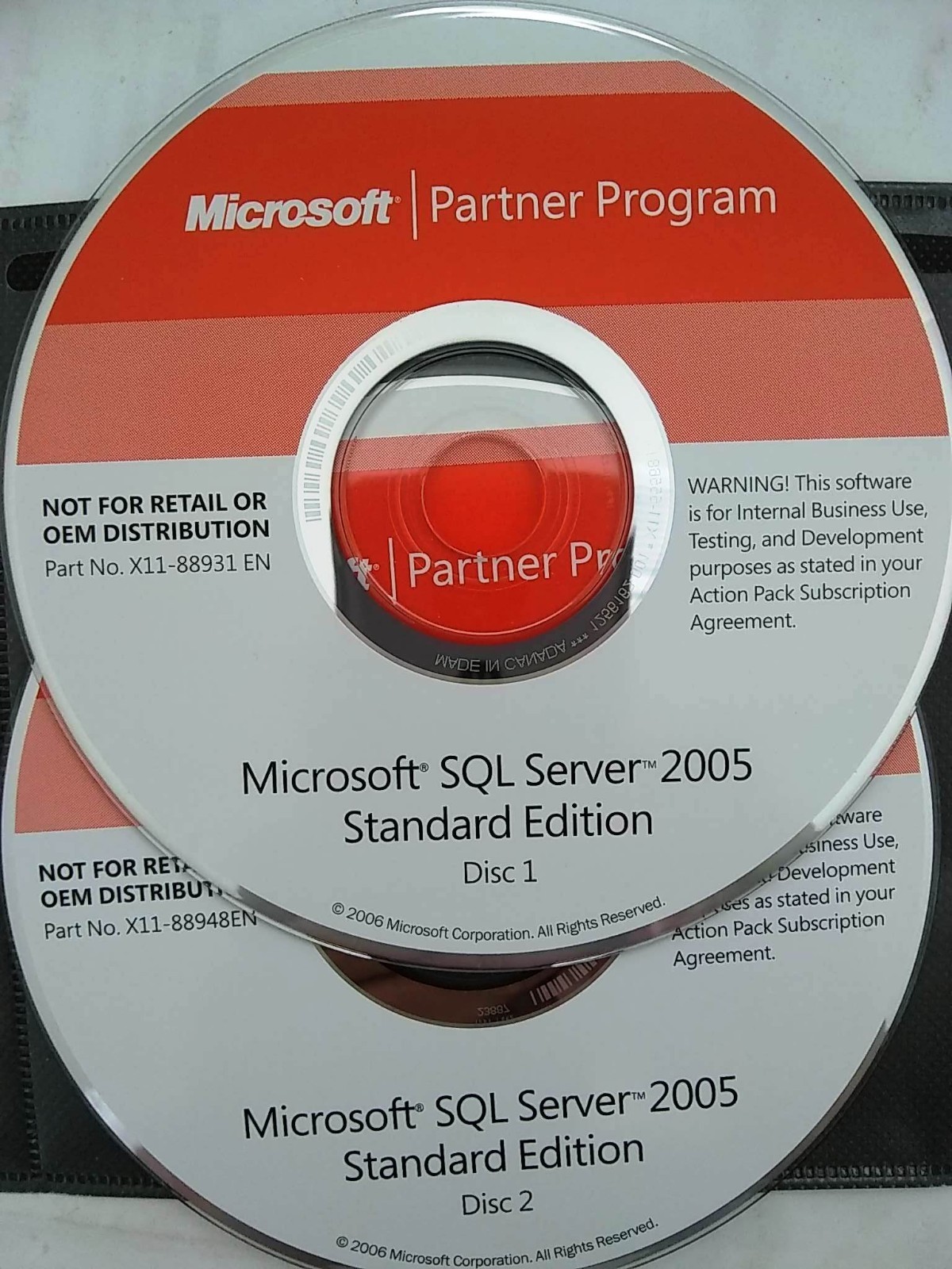 Microsoft SQL Server 2005 Standard Edition w/ 3 Keys License for 3 PCs