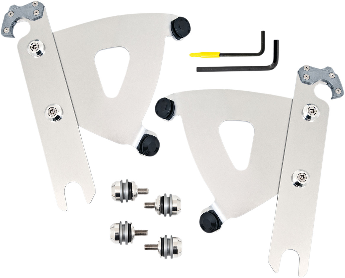 Memphis Shades Polished Road Warrior Trigger-Lock Mount Kit MEK2053