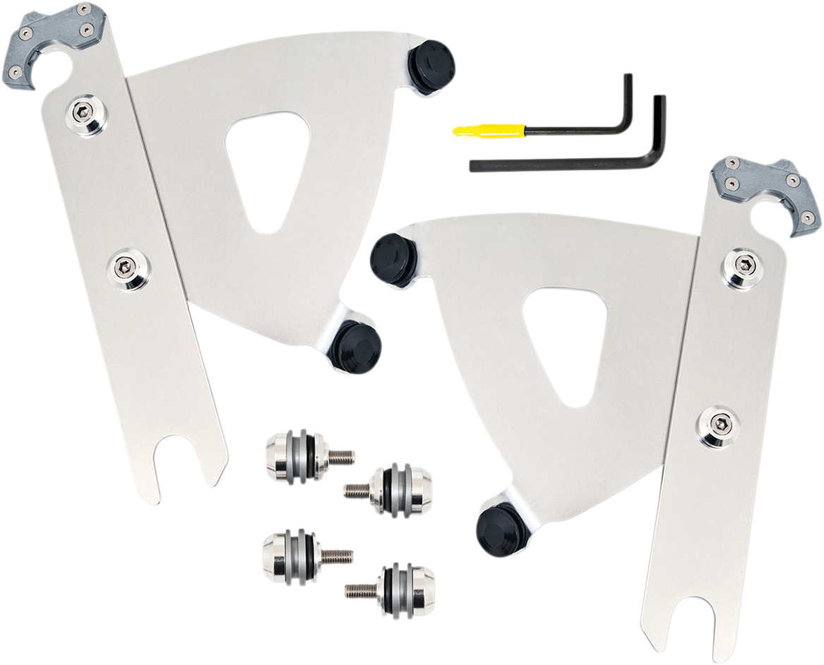 Memphis Shades Polished Road Warrior Trigger-Lock Mount Kit MEK2053