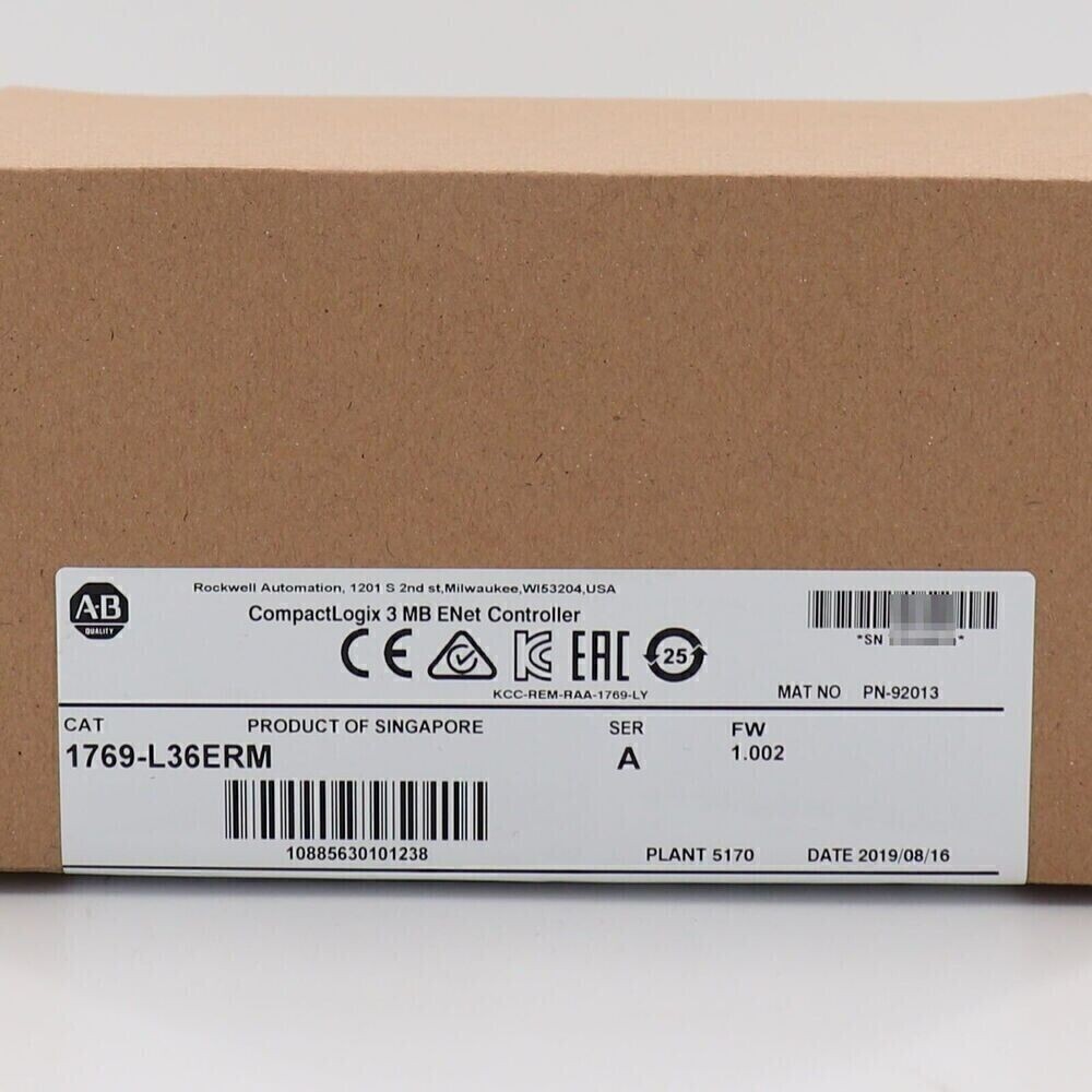 New Factory Sealed AB 1769-L36ERM SER A CompactLogix 3MB Motion Controller PLC