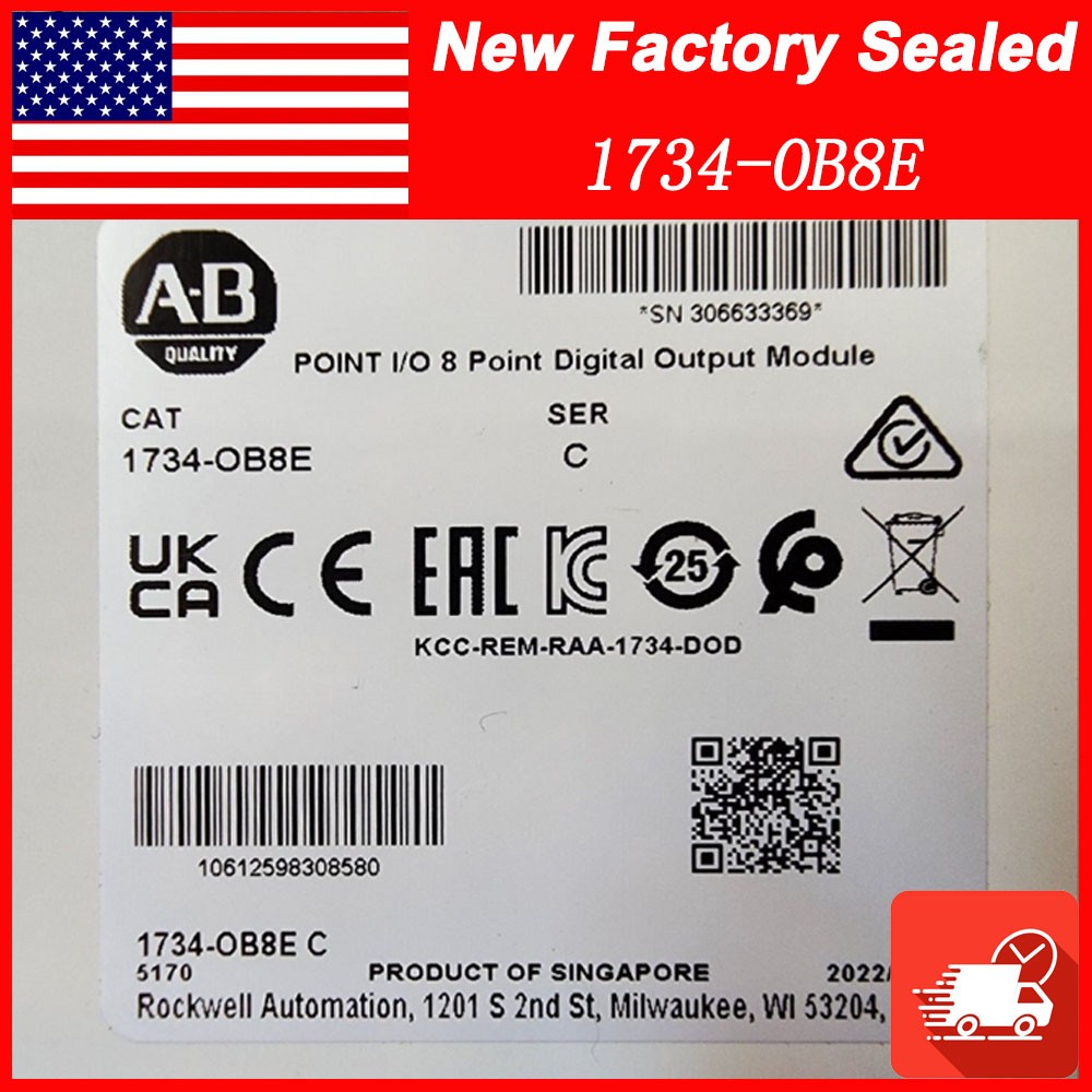 New Sealed AB 1734-OB8E POINT I/O 8 Point Digital Output Module