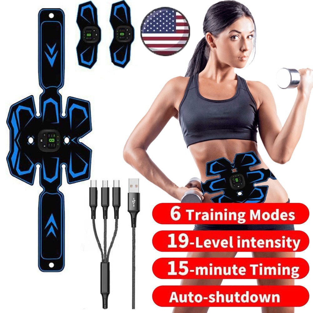 EMS Abdominal ABS Fit Muscle Stimulater Training Gear Fitness Home Workout Belt