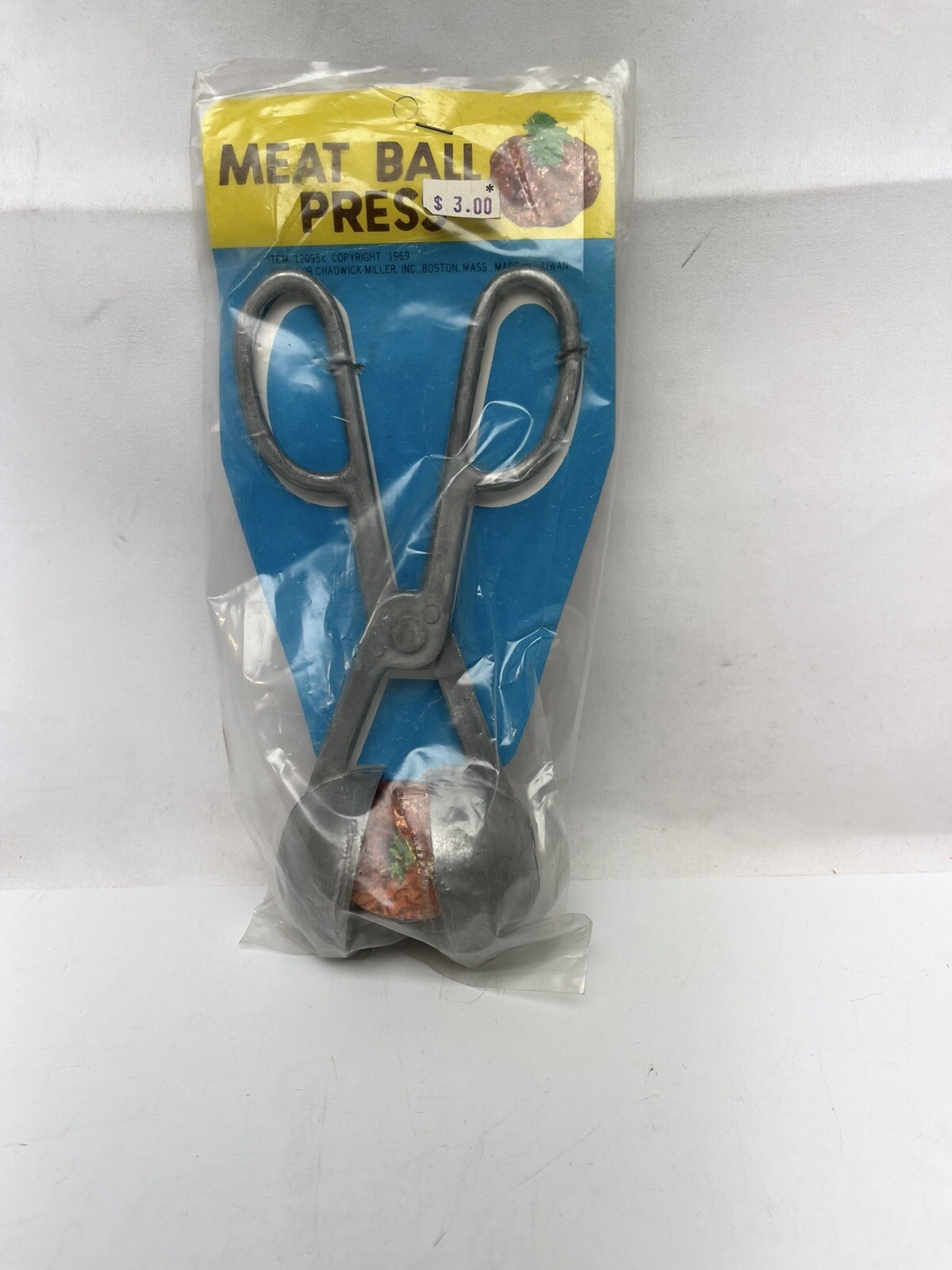 Chadwick Miller Meat Ball Press NOS New 1969 2" dia