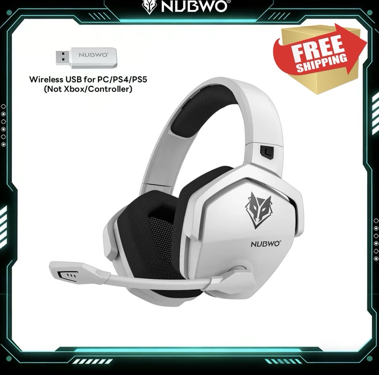 Nubwo G06 Wireless Gaming Headphones
