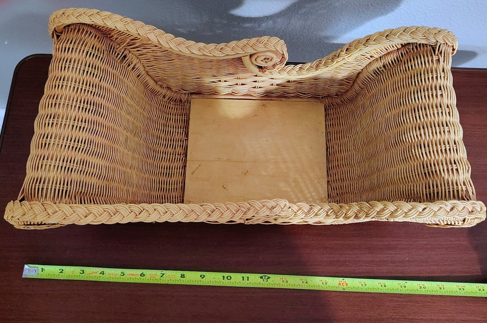 Vintage Large Wicker Sled Basket