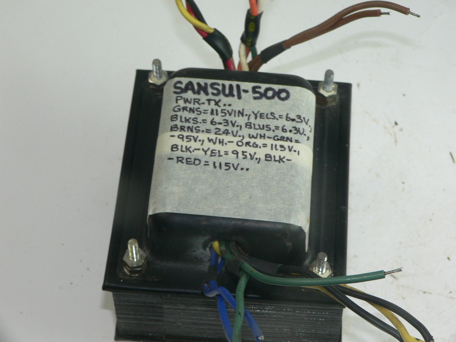 1 Sansui 500  Power Transformer--Tests good