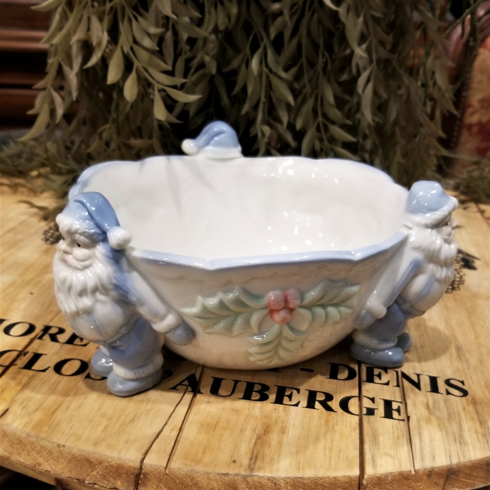 Vintage Ceramic SANTA Bowl