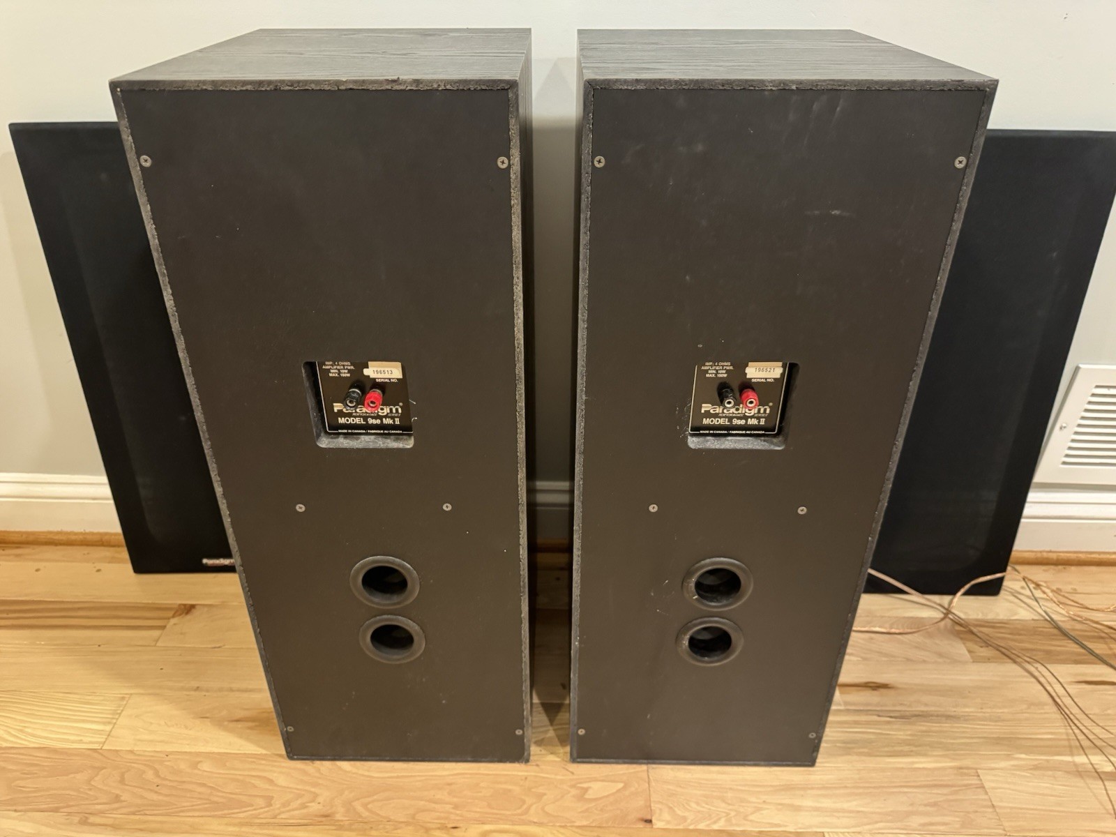PARADIGM MODEL 9SE MKII REFERENCE STEREO SPEAKERS AUDIOPHILE MONITOR 9-SE Tested