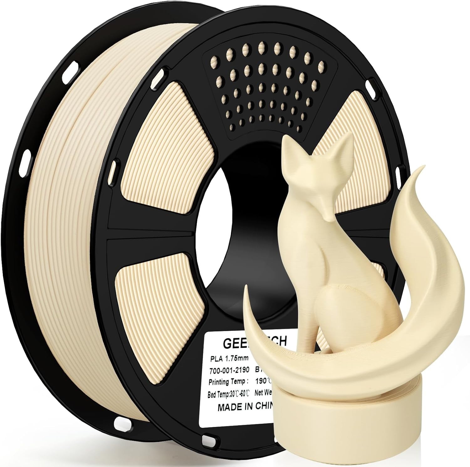 Geeetech PLA Filament 1.75mm 1KG Beige High Quality PLA 3D Printer Filament NEW