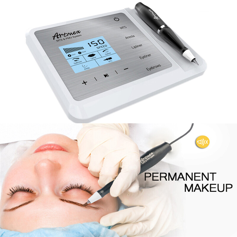 Permanent Makeup Machine Rotary Tattoo Machine Kit for Doing Permanent Eyebrows