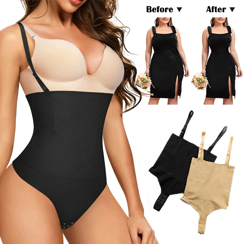 Women Bodysuit Waist Trainer Body Shaper Thong Tummy control Fajas Colombianas