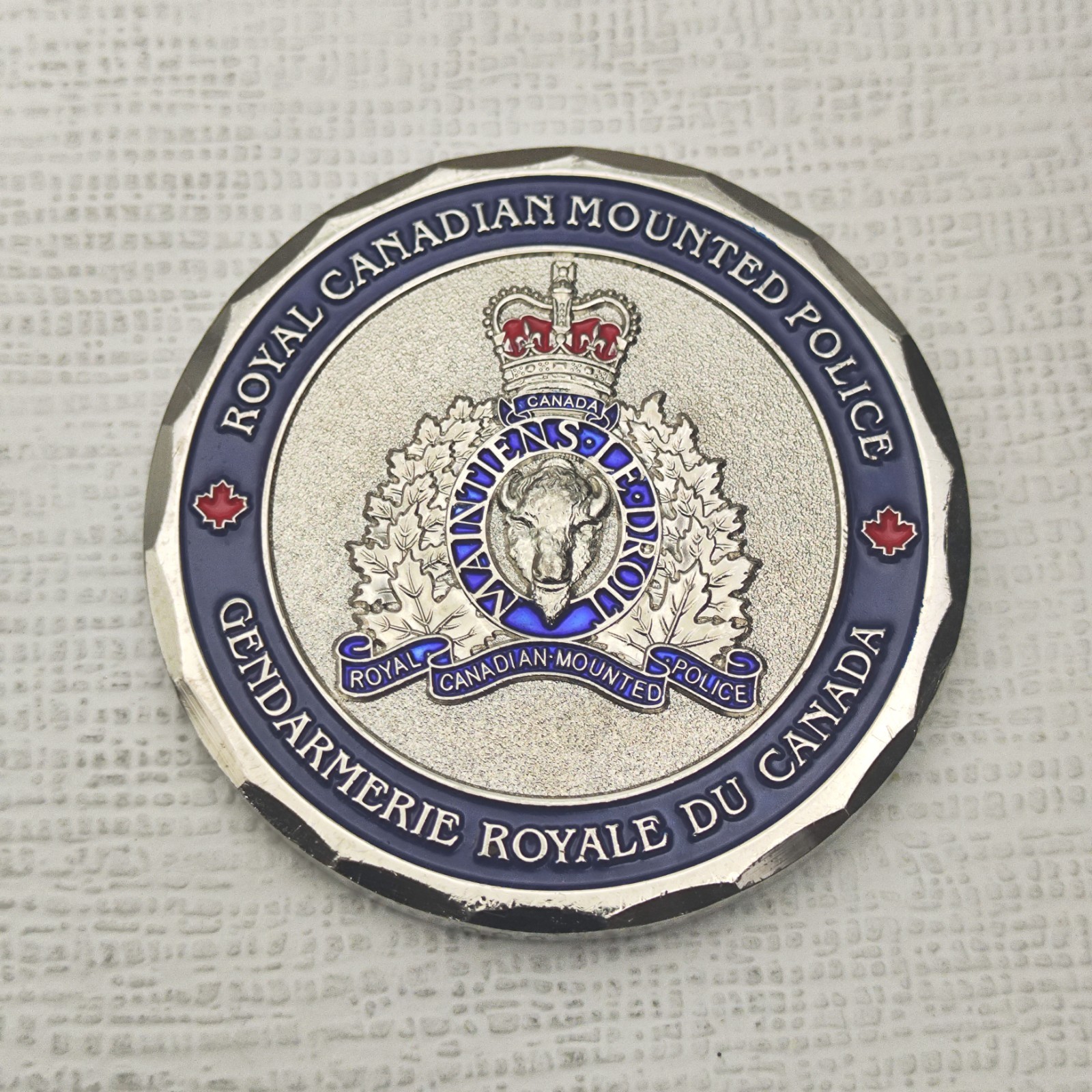 Royal Canadian Mounted Police White Rock Detachment Challenge Coin
