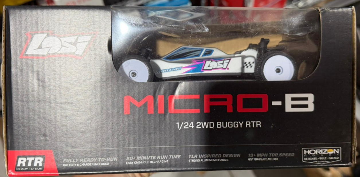 LOSI (LOS00007T2) Micro-B 2WD Radio Control 1/24 Buggy RTR - Silver