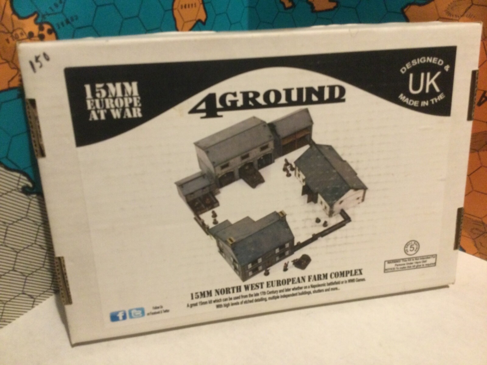 oop 4Ground Farm Complex MINT 15mm Painted Terrain WWII NW European 15S-EAW-S2