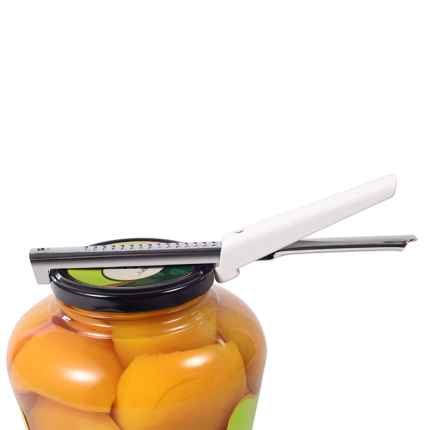 Kichwit Adjustable Jar Opener for Arthritis & Weak Hands & Opener, Silver